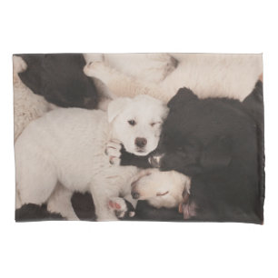 Cutest Baby Animals   Pile of Puppies Pillow Case