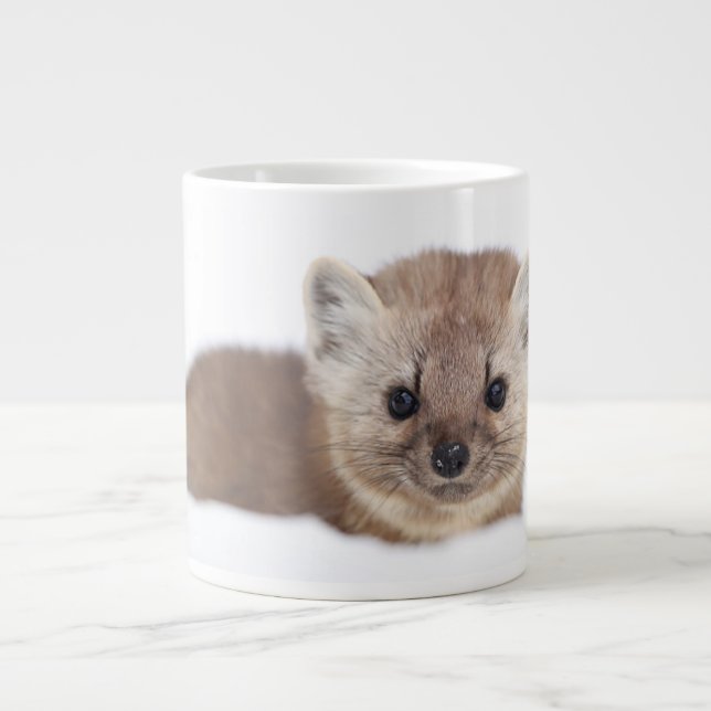 Cutest Baby Animals | Pine Marten Giant Coffee Mug (Front)