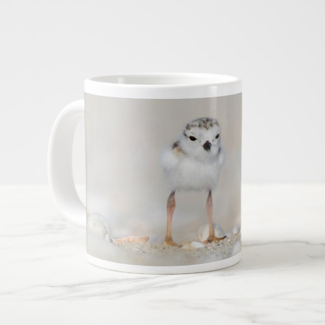 Cutest Baby Animals | Piping Plover Chick Giant Coffee Mug (Front Left)