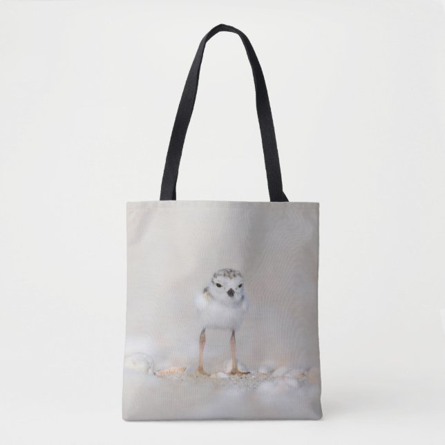 Cutest Baby Animals | Piping Plover Chick Tote Bag (Front)