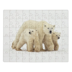 Cutest Baby Animals Polar Bear Family Jigsaw Puzzle