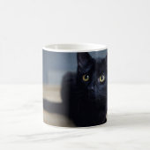 Cutest Baby Animals | Portrait of a Black Cat Coffee Mug (Center)