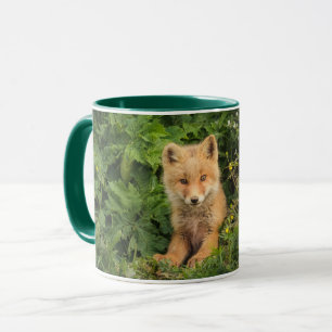 Cutest Baby Animals Red Fox at Umnak Alaska Mug