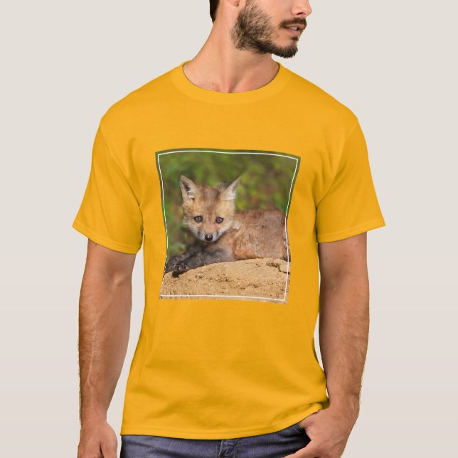 Cutest Baby Animals | Red Fox Pup T-Shirt (Front)
