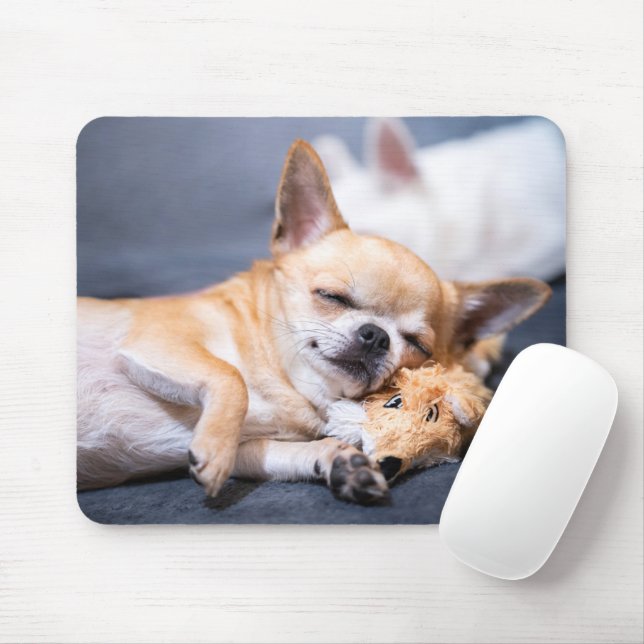 Cutest Baby Animals | Red-haired Chihuahua Dog Mouse Pad (With Mouse)
