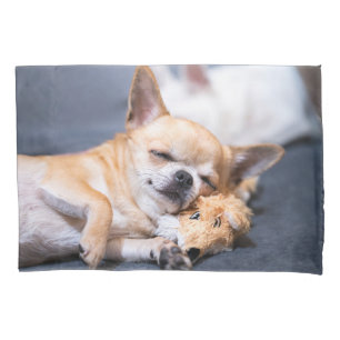 Cutest Baby Animals Red-haired Chihuahua Dog Pillow Case