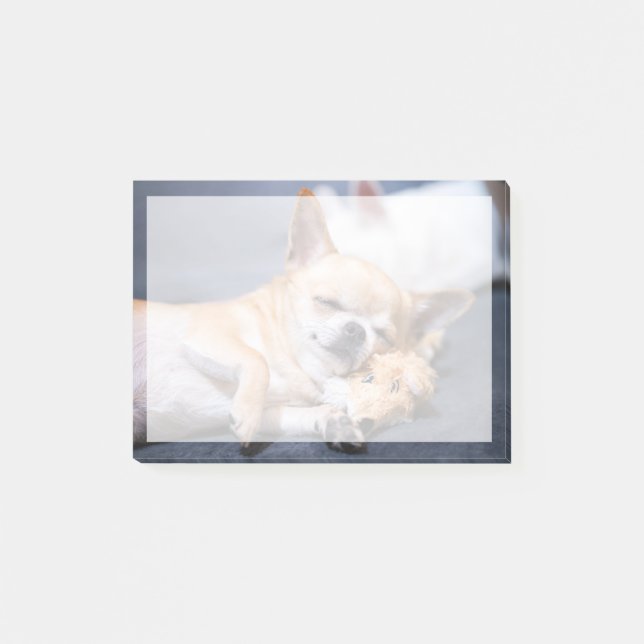 Cutest Baby Animals | Red-haired Chihuahua Dog Post-it Notes (Front)