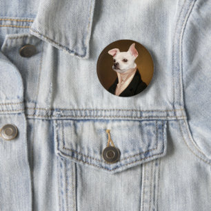 Cutest Baby Animals Royal Chihuahua Portrait Button