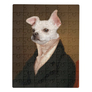 Cutest Baby Animals Royal Chihuahua Portrait Jigsaw Puzzle