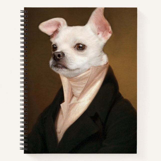 Cutest Baby Animals | Royal Chihuahua Portrait Notebook (Front)