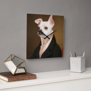 Cutest Baby Animals   Royal Chihuahua Portrait Square Wall Clock