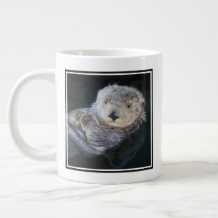Cutest Baby Animals Sea Otter Floating Giant Coffee Mug