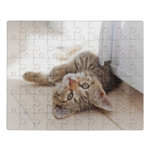 Cutest Baby Animals Shorthair Tabby Kitten Jigsaw Puzzle