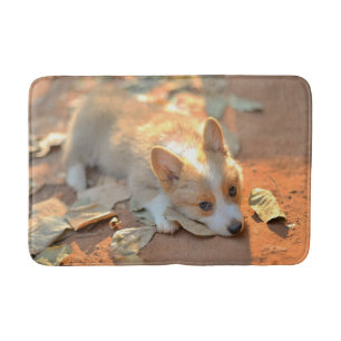 Cutest Baby Animals Shy Corgi Bath Mat
