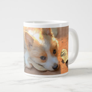 Cutest Baby Animals   Shy Corgi Giant Coffee Mug