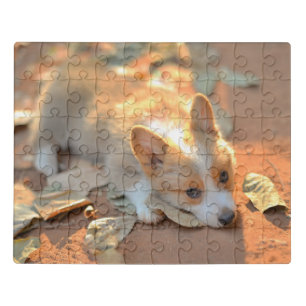 Cutest Baby Animals Shy Corgi Jigsaw Puzzle