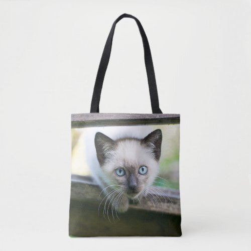 Cutest Baby Animals  Siamese Kitten Tote Bag