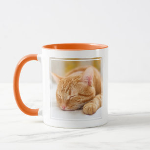 Cutest Baby Animals Sleeping Ginger Cat Mug