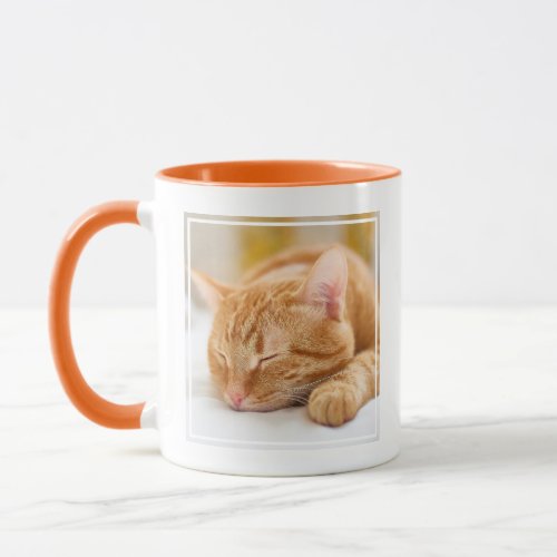 Cutest Baby Animals  Sleeping Ginger Cat Mug