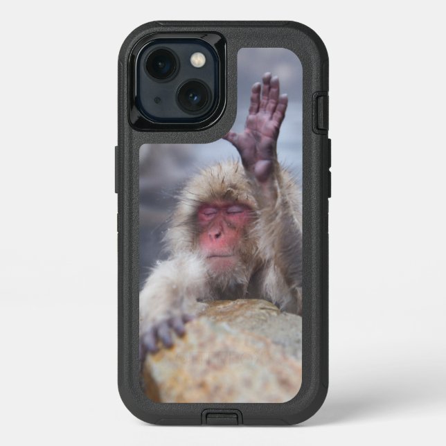 Cutest Baby Animals | Snow Monkey Face Otterbox iPhone Case (Back)