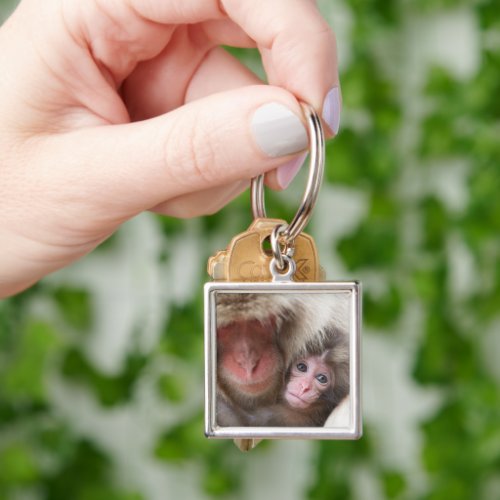 Cutest Baby Animals  Snow Monkey Keychain