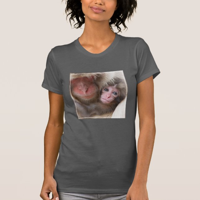 Cutest Baby Animals | Snow Monkey T-Shirt (Front)