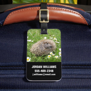 Cutest Baby Animals   Spanish Hedgehog Luggage Tag