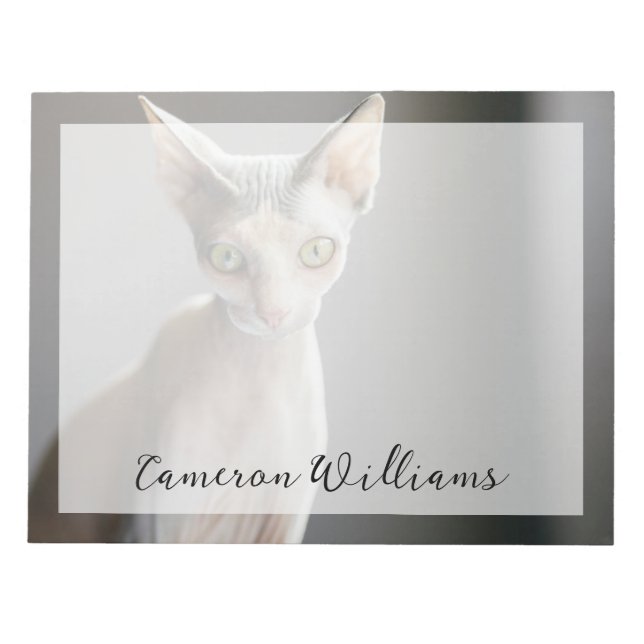 Cutest Baby Animals | Sphinx Cat Notepad (Front)
