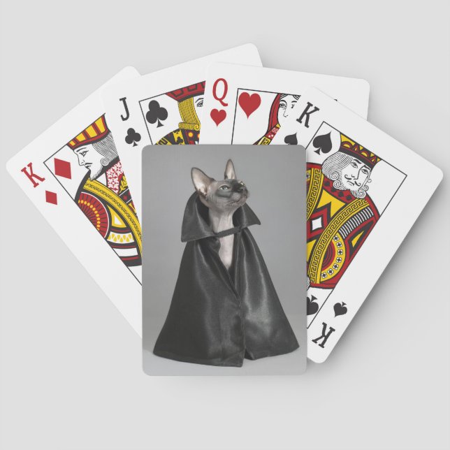 Cutest Baby Animals | Sphynx Hairless Cat Poker Cards (Back)