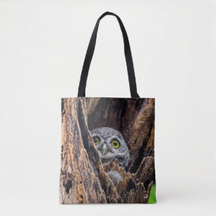 Cutest Baby Animals Spotted Owlet Tote Bag