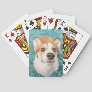 Cutest Baby Animals Sweet Corgi Puppy Face Poker Cards