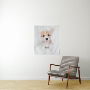Cutest Baby Animals   Tiny Corgi Tapestry