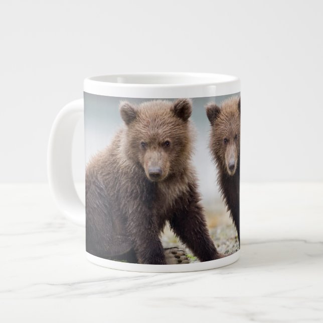 Cutest Baby Animals | Two Bear Cubs Giant Coffee Mug (Front Left)