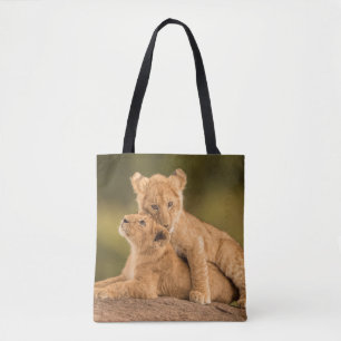 Cutest Baby Animals   Two Lion Cubs Tote Bag