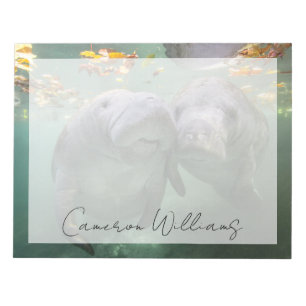 Cutest Baby Animals Two Manatees Notepad