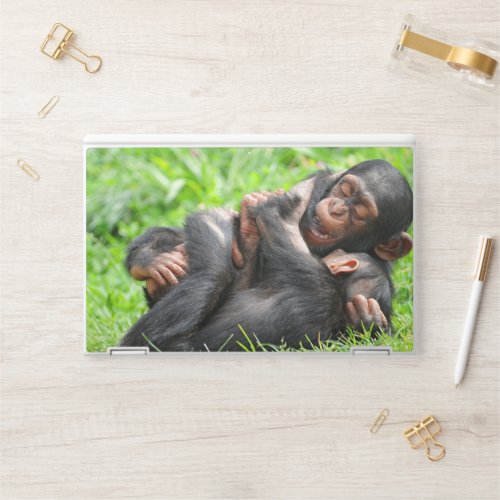 Cutest Baby Animals  Two Young Chimpanzees HP Laptop Skin