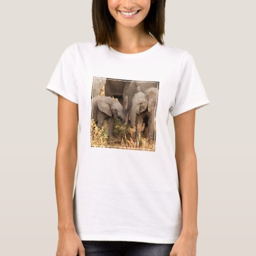 Cutest Baby Animals  Two Young Elephants T_Shirt