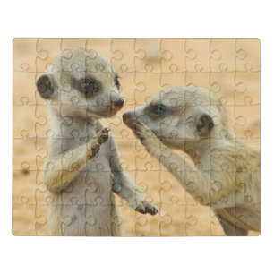 Cutest Baby Animals   Two Young Meerkats Jigsaw Puzzle