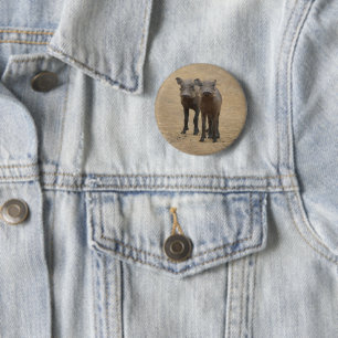 Cutest Baby Animals   Two Young Warthogs Button