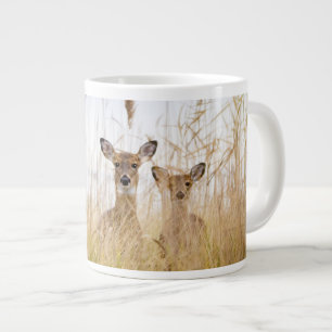 Cutest Baby Animals Two Young White Tailed Deer Giant Coffee Mug