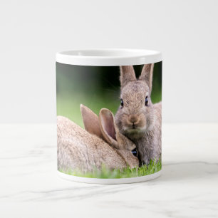Cutest Baby Animals Wild Bunny Rabbits Giant Coffee Mug