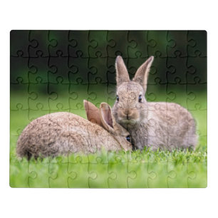 Cutest Baby Animals Wild Bunny Rabbits Jigsaw Puzzle