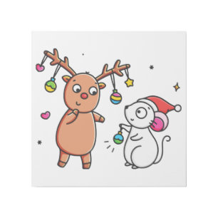 CUTEST BEST FRIENDS SHARING IS CARING GALLERY WRAP