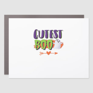 Cutest Boo Halloween Funny Casual Car Magnet