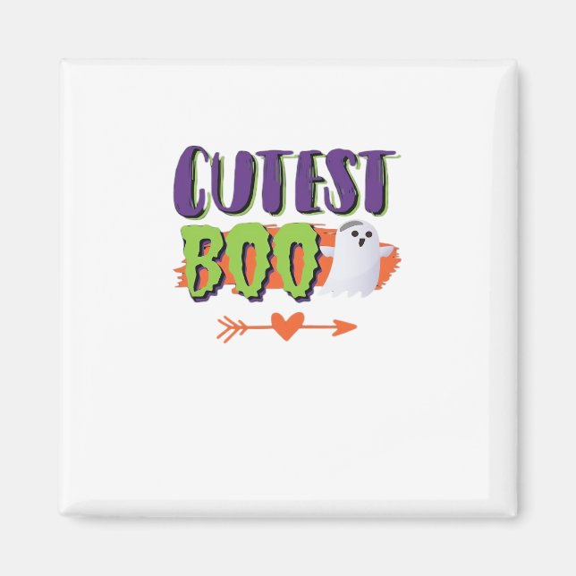 Cutest Boo Halloween Funny Casual Magnet (Front)