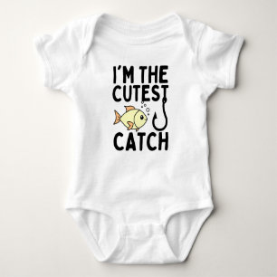 Cutest Catch Fishing  Baby Bodysuit