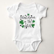 cutest clover in the patch baby bodysuit