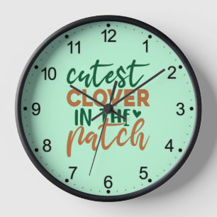 Cutest Clover in The Patch St Patrick's-60863 Clock