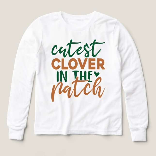 Cutest Clover in The Patch St Patrick's-60863 Tri-Blend Shirts (Design Front)