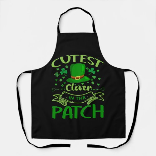 Cutest Clover In The Patch St Patricks Day Apron